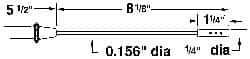 Thermo Electric - to 572°F, T, Thermocouple Probe - Exact Tool & Supply
