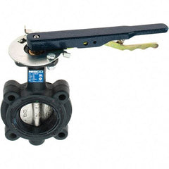 NIBCO - 2-1/2" Pipe, Lug Butterfly Valve - Lever Handle, Ductile Iron Body, EPDM Seat, 250 WOG, Ductile Iron Disc, Stainless Steel Stem - Exact Tool & Supply