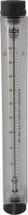King - 3/4" FNPT Port Block Style, Inline Flowmeter - 100 Max psi, 5 GPM, Acrylic - Exact Tool & Supply