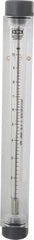King - 3/4" FNPT Port Block Style, Inline Flowmeter - 100 Max psi, 10 GPM, Acrylic - Exact Tool & Supply