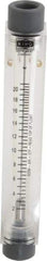 King - 1/2" FNPT Port Block Style, Inline Flowmeter - 125 Max psi, 2 GPM, 21 SCFM, Acrylic - Exact Tool & Supply