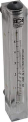 King - 1/2" M Port Block Style Panel Mount Flowmeter - 100 Max psi, 5 GPM, Acrylic - Exact Tool & Supply