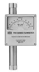 King - 1" Flange Port Stainless Steel Flowmeter - 1500 Max psi, 10 GPM, 316 Stainless Steel - Exact Tool & Supply