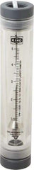 King - 1" FNPT Port Tube Flowmeter - 125 Max psi, 0.5 to 5 GPM, Acrylic - Exact Tool & Supply