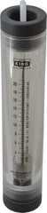 King - 1" FNPT Port Tube Flowmeter - 125 Max psi, 21 GPM, Acrylic - Exact Tool & Supply