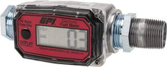 GPI - Economy Flowmeter - 300 Max psi, 3 to 30 GPM, Aluminum - Exact Tool & Supply
