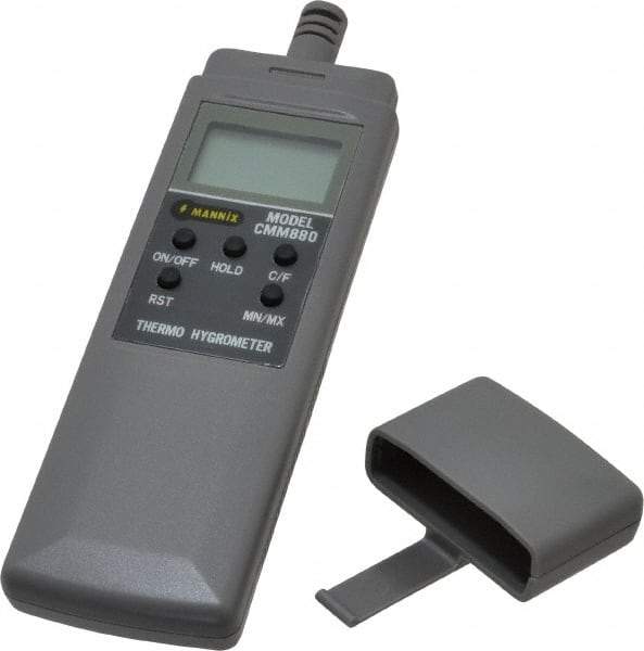 General - 14 to 122°F, 5 to 95% Humidity Range, Thermo-Hygrometer - 3% Relative Humidity Accuracy - Exact Tool & Supply