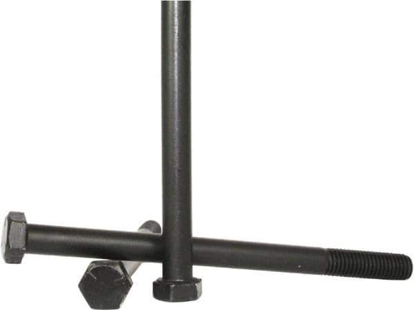 Value Collection - M12x1.75mm Metric Coarse, 70mm Length Under Head Hex Head Cap Screw - Partially Threaded, Grade 10.9 Alloy Steel, Zinc-Plated Finish, 18mm Hex - Exact Tool & Supply