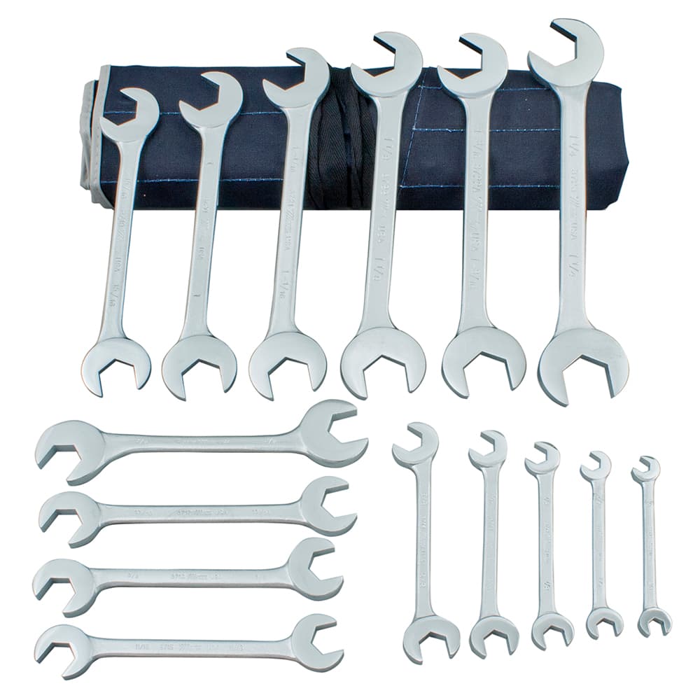 Martin Tools - 15 Pc, 7 - 32", 6-Point Hydraulic Wrench Set - Exact Tool & Supply