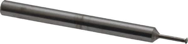 Scientific Cutting Tools - 56 to 80 TPI, Internal/External Single Profile Thread Mill - #2" Noml Diam, 0.059" Cut Diam, 1/8" Shank Diam, 3 Flute, 0.034" Neck Diam, 0.2" Neck Length, 1-1/2" OAL, Bright Finish - Exact Tool & Supply