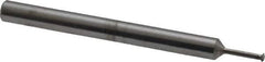 Scientific Cutting Tools - 56 to 80 TPI, Internal/External Single Profile Thread Mill - #2" Noml Diam, 0.059" Cut Diam, 1/8" Shank Diam, 3 Flute, 0.034" Neck Diam, 0.2" Neck Length, 1-1/2" OAL, Bright Finish - Exact Tool & Supply