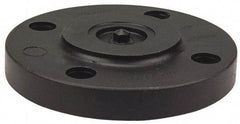 NIBCO - 1-1/4" Pipe, 4-5/8" OD, Polypropylene Blind Pipe Flange - Schedule 80, Black - Exact Tool & Supply