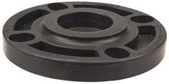 NIBCO - 4" Pipe, 9" OD, Polypropylene Blind Pipe Flange - Schedule 80, Black - Exact Tool & Supply