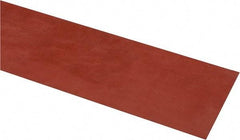 Made in USA - 4" Wide, 0.031" Thick, Silicone Rubber Foam Sheet - 30 Durometer, Orange-Red, -60 to 500°F, 650 psi Tensile Strength, Cut-to-Length - Exact Tool & Supply