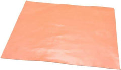Made in USA - 12" Long, 12" Wide, 0.031" Thick, Silicone Rubber Foam Sheet - 30 Durometer, Orange-Red, -60 to 500°F, 650 psi Tensile Strength, Stock Length - Exact Tool & Supply