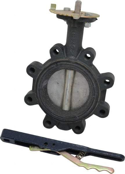 NIBCO - 4" Pipe, Lug Butterfly Valve - Lever Handle, Ductile Iron Body, EPDM Seat, 250 WOG, Stainless Steel (CF8M) Disc, Stainless Steel Stem - Exact Tool & Supply