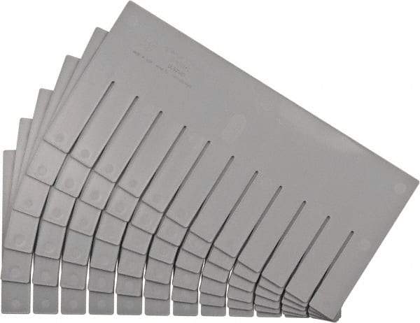 Quantum Storage - 16-1/2" Wide x 8" High, Gray Bin Divider - Use with DG92080 - Exact Tool & Supply