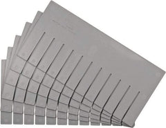Quantum Storage - 16-1/2" Wide x 8" High, Gray Bin Divider - Use with DG92080 - Exact Tool & Supply