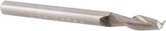 SGS - 1/8", 3/8" LOC, 1/8" Shank Diam, 1-1/2" OAL, 2 Flute, Solid Carbide Square End Mill - Single End, TiB2 Finish, Spiral Flute, 35° Helix, Centercutting, Right Hand Cut, Right Hand Flute, Series 47 - Exact Tool & Supply