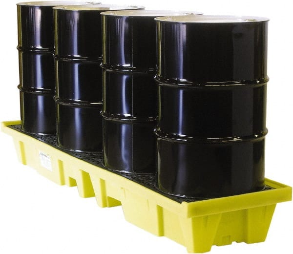 Enpac - Spill Pallets, Platforms, Sumps & Basins Type: Spill Deck or Pallet Number of Drums: 4 - Exact Tool & Supply
