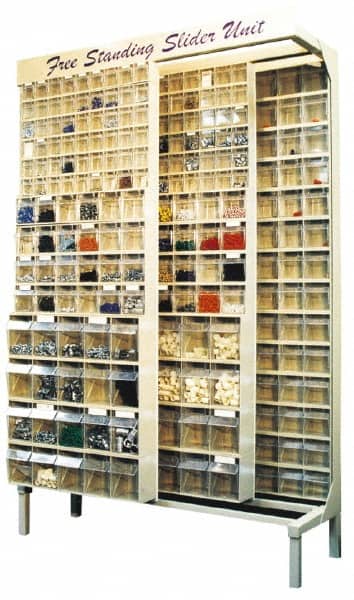 Quantum Storage - 2,000 Lb Capacity, 16" Deep x 48" Wide x 67" High, Steel Floor Rack - Exact Tool & Supply