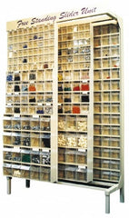 Quantum Storage - 2,000 Lb Capacity, 16" Deep x 48" Wide x 67" High, Steel Floor Rack - Exact Tool & Supply