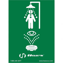 Haws - Graphic Only, 8" Wide x 10-3/4" High, Plastic Safety Sign - Exact Tool & Supply