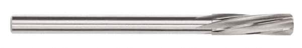 Magafor - #10 Solid Carbide 6 Flute Chucking Reamer - Spiral Flute, 0.197" Straight Shank, 29/32" Flute Length, 3-25/64" OAL - Exact Tool & Supply
