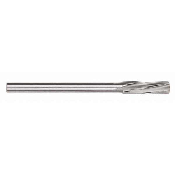 Chucking Reamer: 0.3079″ Dia, 4-5/8″ OAL, 1-19/64″ Flute Length, Straight Shank, Solid Carbide 6 Flute, RH