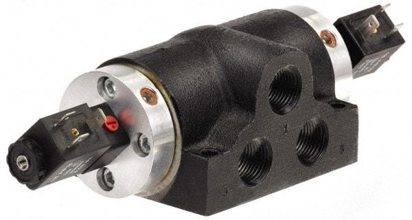 ARO/Ingersoll-Rand - 1/2", K Series 4-Way High Flow Stacking Solenoid Valve - 120 VAC, 2.57 CV Rate, 12.68" Long - Exact Tool & Supply