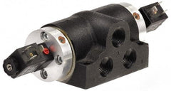 ARO/Ingersoll-Rand - 3/8", K Series 4-Way High Flow Stacking Solenoid Valve - 120 VAC, 2.3 CV Rate, 2.56" High x 12.68" Long - Exact Tool & Supply