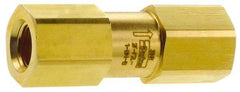 Parker - 3,000 Max psi, 3/8" Pipe, FNPT x FNPT End Connections, Brass Instrumentation Filter - Micro Rating 1, Viton Seal - Exact Tool & Supply