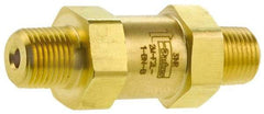 Parker - 3,000 Max psi, 1/2" Pipe, MNPT x MNPT End Connections, Brass Instrumentation Filter - Micro Rating 1, Viton Seal - Exact Tool & Supply