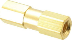 Parker - 3,000 Max psi, 1/4" Pipe, FNPT x FNPT End Connections, Brass Instrumentation Filter - Micro Rating 1, Viton Seal - Exact Tool & Supply