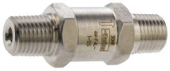 Parker - 6,000 Max psi, 1/8" Pipe, MNPT x MNPT End Connections, Stainless Steel Instrumentation Filter - Micro Rating 1, 316 Grade, Viton Seal - Exact Tool & Supply