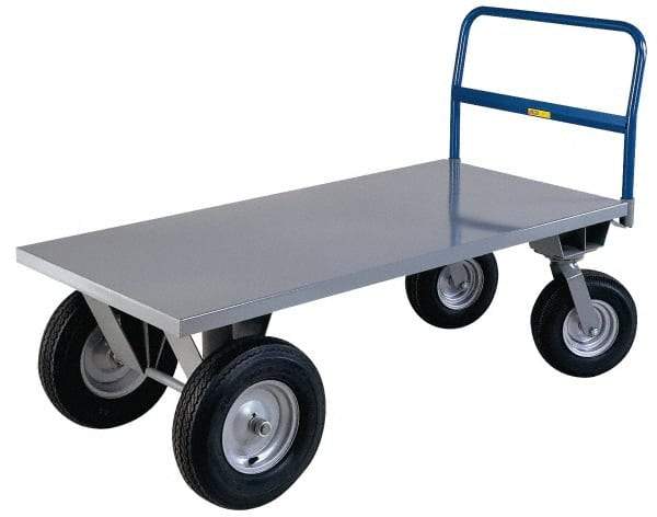 Little Giant - 2,500 Lb Load Capacity, Steel Hopper - 24" Wide x 48" Long x 21" High, Gray - Exact Tool & Supply