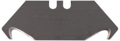 Stanley - 100 Piece Carbon Steel Hook Blade - 2-1/16" OAL, 0.024" Blade Thickness - Exact Tool & Supply