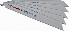 Lenox - 9" Long x 1" Thick, Bi-Metal Reciprocating Saw Blade - Straight Profile, 18 TPI, Toothed Edge - Exact Tool & Supply