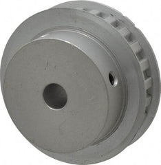 Power Drive - 24 Tooth, 1/2" Inside x 2.835" Outside Diam, Hub & Flange Timing Belt Pulley - 1/2" Belt Width, 2.865" Pitch Diam, 3/4" Face Width, Aluminum - Exact Tool & Supply