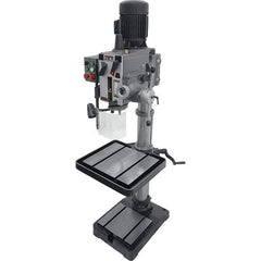 Jet - 20" Swing, Geared Head Drill Press - 12 Speed, 2 hp, Three Phase - Exact Tool & Supply