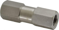 Parker - 1/4" Stainless Steel Check Valve - Inline, FNPT x FNPT, 6,000 WOG - Exact Tool & Supply