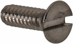 Value Collection - M1.6x0.35 Metric Coarse, 5mm OAL Slotted Drive Machine Screw - Flat Head, Grade 18-8 & A2 Stainless Steel, Uncoated, Without Washer - Exact Tool & Supply