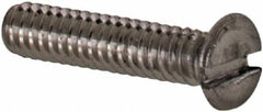 Value Collection - M1.6x0.35 Metric Coarse, 8mm OAL Slotted Drive Machine Screw - Flat Head, Grade 18-8 & A2 Stainless Steel, Uncoated, Without Washer - Exact Tool & Supply