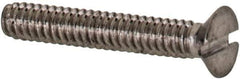 Value Collection - M1.6x0.35 Metric Coarse, 10mm OAL Slotted Drive Machine Screw - Flat Head, Grade 18-8 & A2 Stainless Steel, Uncoated, Without Washer - Exact Tool & Supply