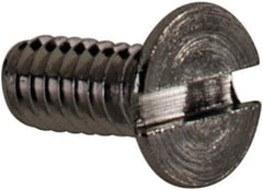 Value Collection - M2x0.40 Metric Coarse, 5mm OAL Slotted Drive Machine Screw - Flat Head, Grade 18-8 & A2 Stainless Steel, Uncoated, Without Washer - Exact Tool & Supply