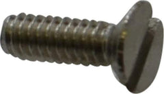 Value Collection - M2x0.40 Metric Coarse, 6mm OAL Slotted Drive Machine Screw - Flat Head, Grade 18-8 & A2 Stainless Steel, Uncoated, Without Washer - Exact Tool & Supply