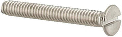 Value Collection - M2x0.40 Metric Coarse, 16mm OAL Slotted Drive Machine Screw - Flat Head, Grade 18-8 & A2 Stainless Steel, Uncoated, Without Washer - Exact Tool & Supply
