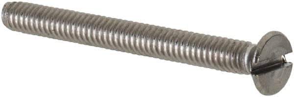 Value Collection - M2x0.40 Metric Coarse, 20mm OAL Slotted Drive Machine Screw - Flat Head, Grade 18-8 & A2 Stainless Steel, Uncoated, Without Washer - Exact Tool & Supply