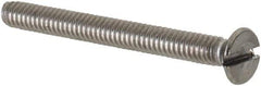 Value Collection - M2x0.40 Metric Coarse, 20mm OAL Slotted Drive Machine Screw - Flat Head, Grade 18-8 & A2 Stainless Steel, Uncoated, Without Washer - Exact Tool & Supply