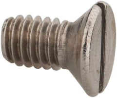 Value Collection - M2.5x0.45 Metric Coarse, 5mm OAL Slotted Drive Machine Screw - Flat Head, Grade 18-8 & A2 Stainless Steel, Uncoated, Without Washer - Exact Tool & Supply